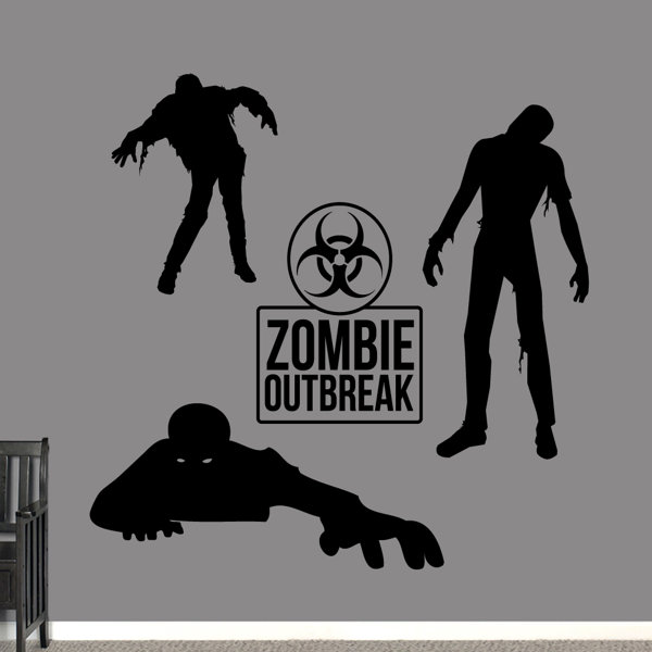 SweetumsWallDecals Zombie Wall Decal Set Wayfair